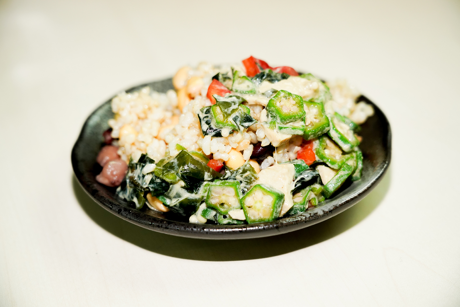 星級美食 – 海草秋葵腐乳雜豆糙米飯