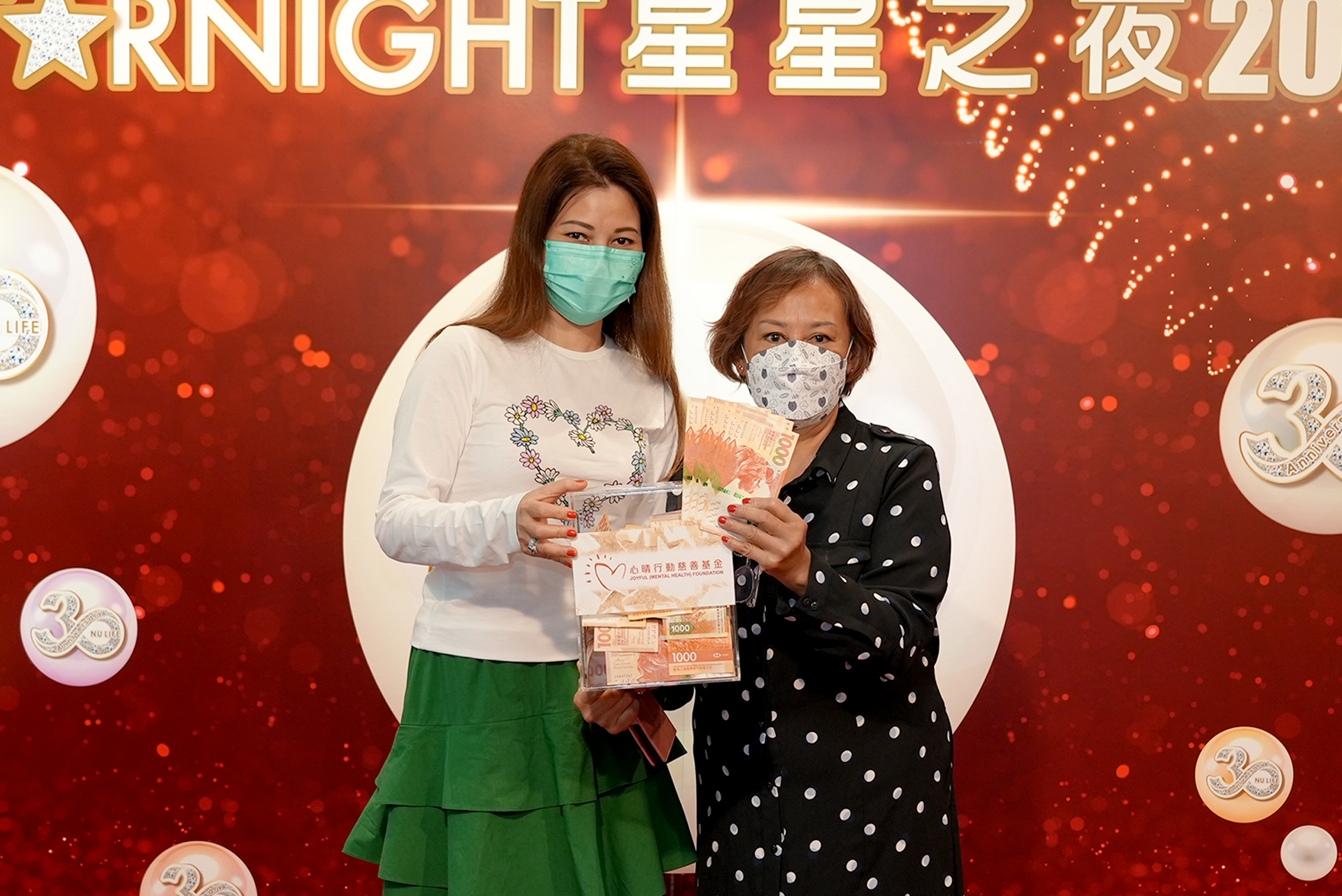 恭賀Anna Ko從星級百萬富翁遊戲贏取HK$10,000獎金並與公司合共捐助HK$4000予「心晴行動慈善基金」